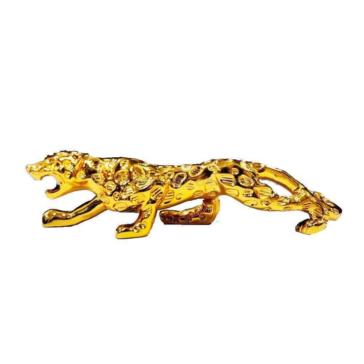 Jaguar Leopard Sculpture For Dashboard Decoration Purpose Large - Golden SehgalMotors.pk