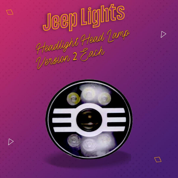 Jeep Light Headlight Head Lamp Version 2 Each SehgalMotors.pk