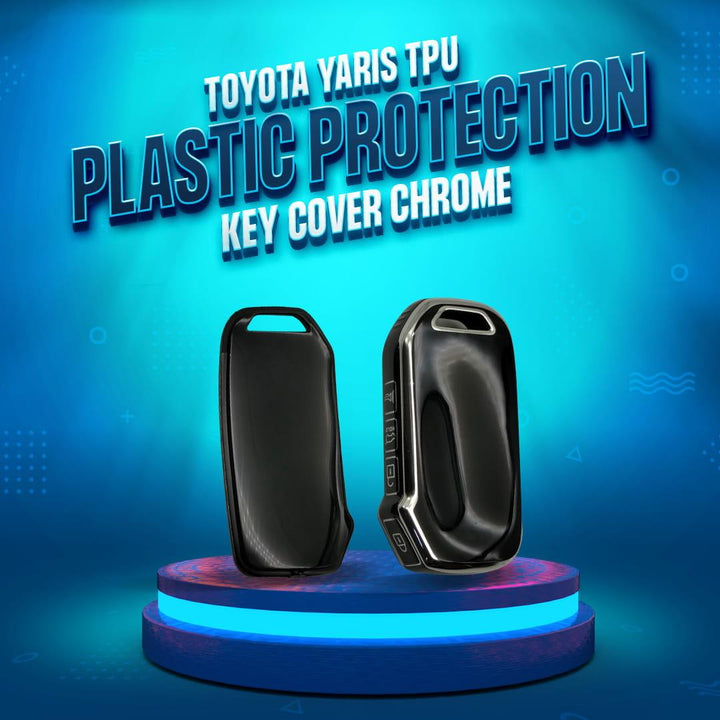 KIA Alpha TPU Plastic Protection Key Cover Black With Chrome 4 Button - Model 2021-2022 SehgalMotors.pk