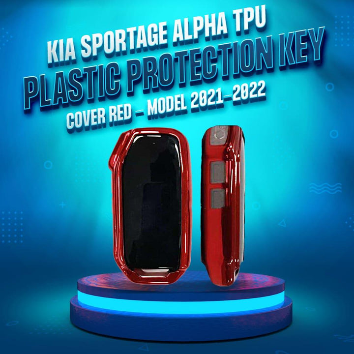 KIA  Alpha TPU Plastic Protection Key Cover Red - Model 2021-2022 SehgalMotors.pk