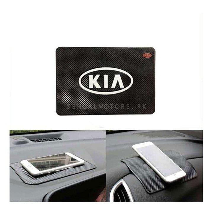 KIA Anti-Skid Nonslip Dashboard Mats - Silicon Type Material | Car Anti Slip Mat SehgalMotors.pk
