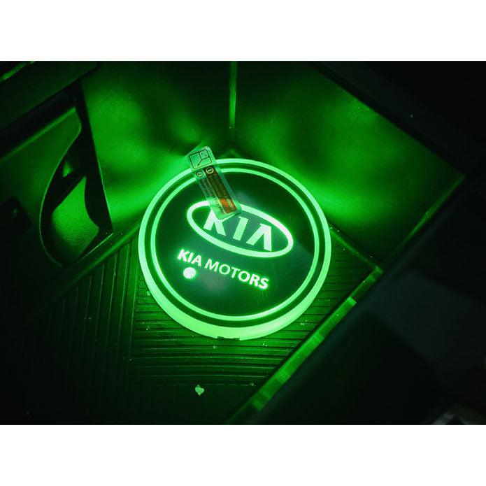 KIA RGB LED Car Cup Holder Plate - 1 Piece SehgalMotors.pk