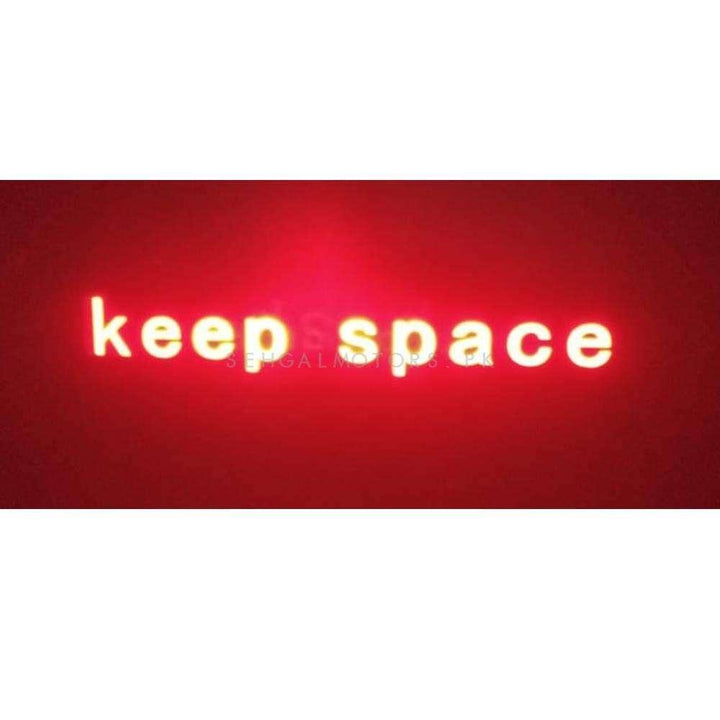 Keep Space Back Laser Light Shadow Logo SehgalMotors.pk