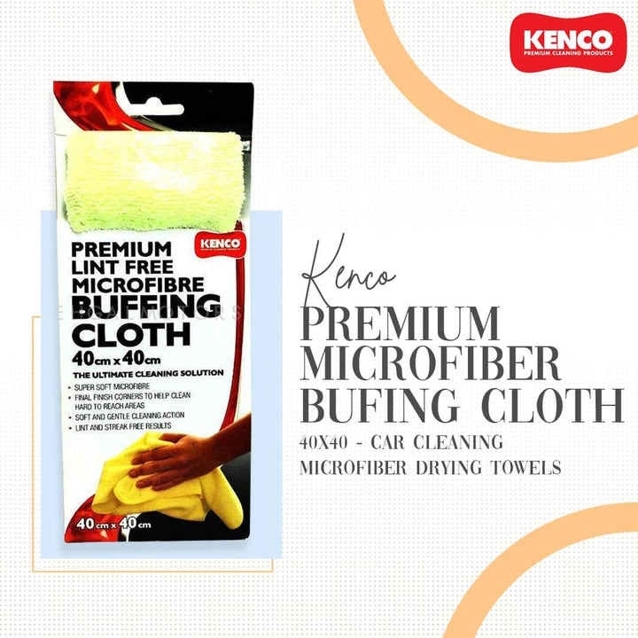 Kenco Premium Microfiber Bufing Cloth 40X40 - Car Cleaning Microfiber Drying Towels SehgalMotors.pk