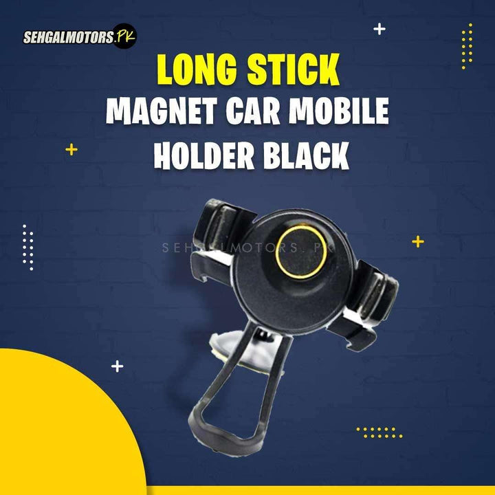 Long Stick Magnet Car Mobile Holder Black SehgalMotors.pk