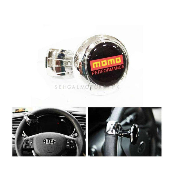 MOMO Performance Steering Knob Power Handle Car Steering Wheel Booster Spinner knob Handle Clamp SehgalMotors.pk