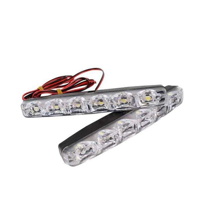 Mark X Style Front LED DRL White Color 6 LED - Pair - Drl | Running Lights For Car | Car lamp | Car Fog Lamp Waterproof | Led Car Lights Exterior Drl SehgalMotors.pk