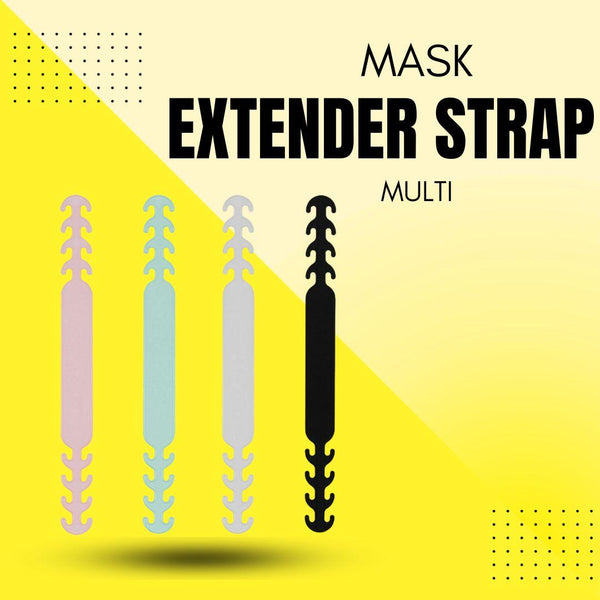 Mask Extender Strap - Ear Guard Relief | Adjustable Mask Holder Buckle Grip Extention For Adults And Kids Pack Of 5 - Multi SehgalMotors.pk