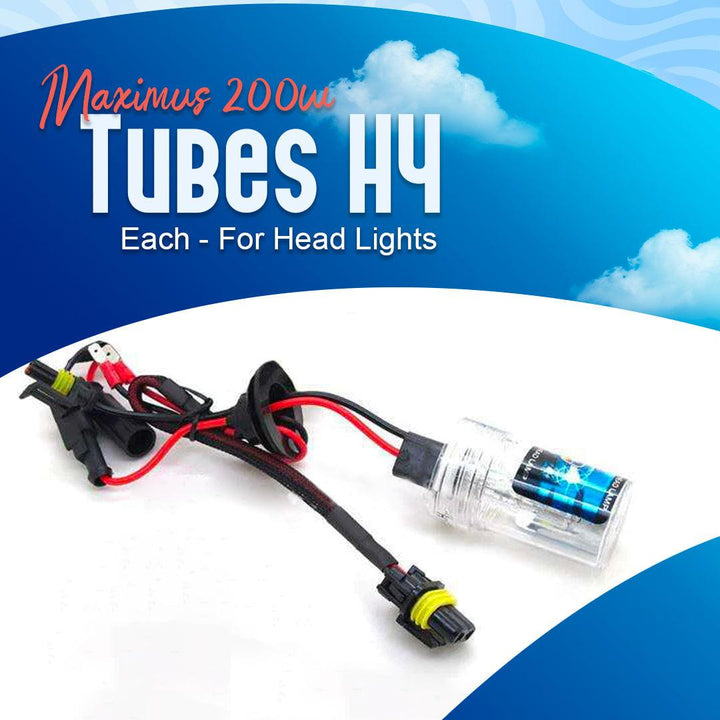 Maximus 200w Tubes H4 - Each - For Head Lights | Headlamps | Bulb | Light SehgalMotors.pk