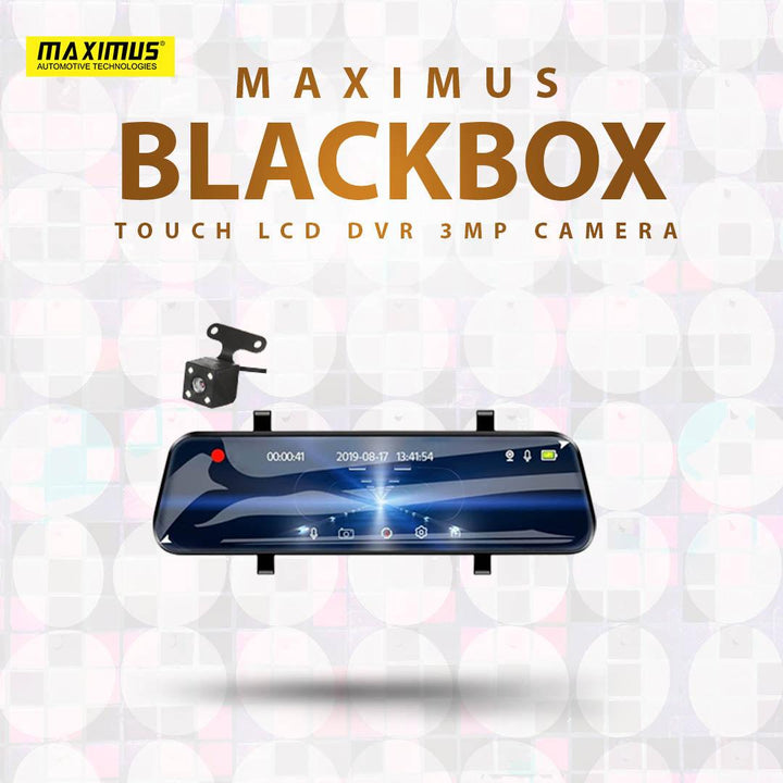 Maximus BlackBox Touch LCD HD DVR (Digital Video Recorder) Camera 3-MP SehgalMotors.pk