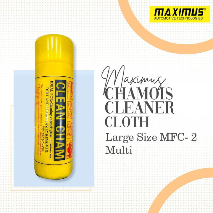 Maximus Chamois Cleaner Cloth Large Size MFC- 2 - Multi - Super Absorbent Microfiber Synthetic Chamois Clean Towel SehgalMotors.pk