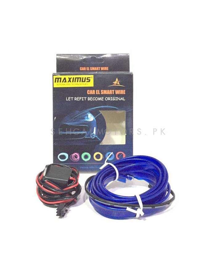 Maximus EL Glow Wire for Interior / Dashboard LED Light 2Meters (6ft) - Blue SehgalMotors.pk