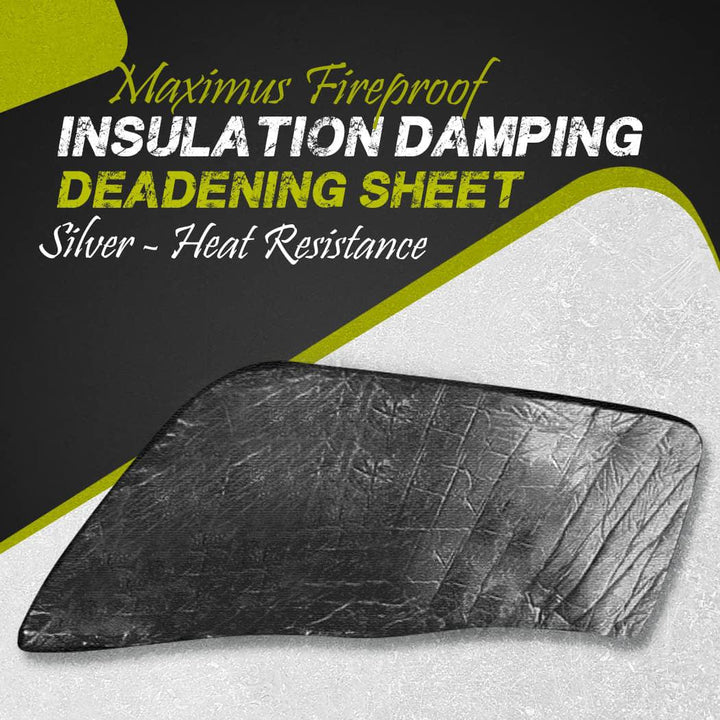 Maximus Fireproof Insulation Damping Deadening Sheet Silver - Heat Resistance | Fire Resistance and Endurance SehgalMotors.pk
