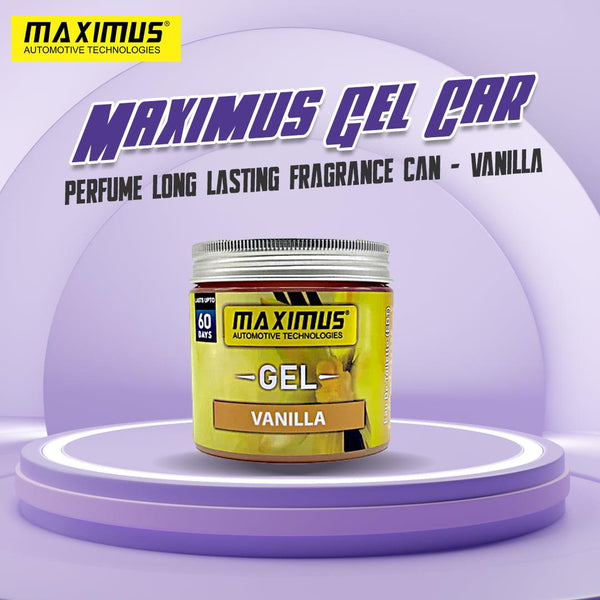 Maximus Gel Car Perfume Long Lasting Fragrance Can - Vanilla SehgalMotors.pk