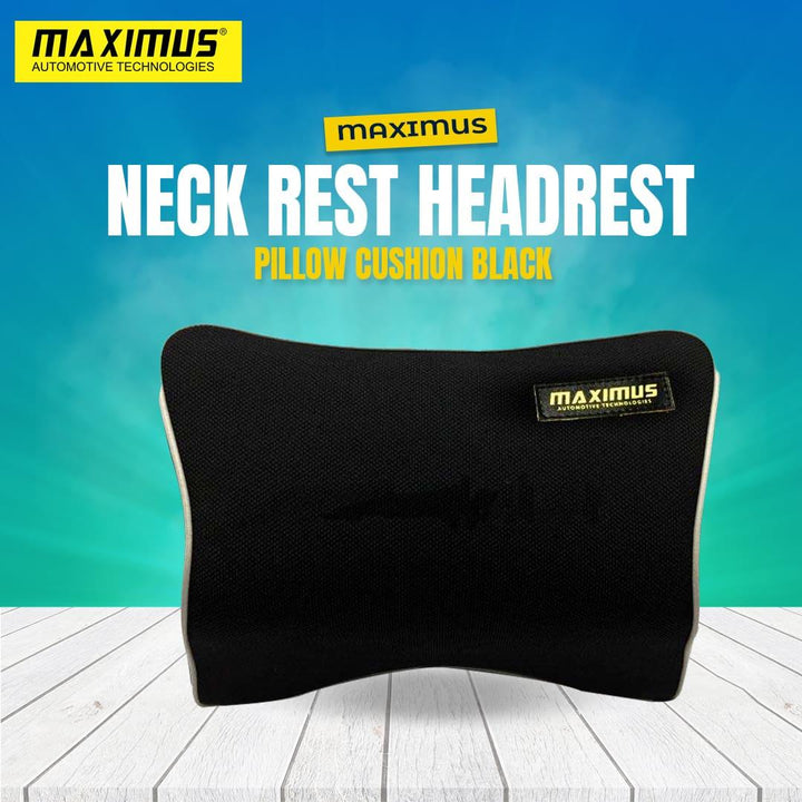 Maximus Neck Rest Headrest Pillow Cushion Black SehgalMotors.pk