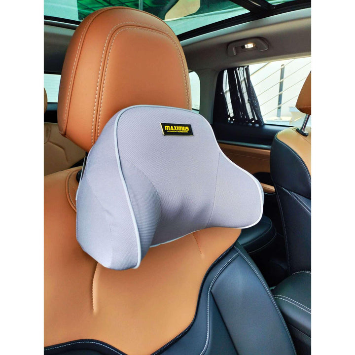 Maximus Premium Neck Rest Headrest Pillow Cushion Grey SehgalMotors.pk