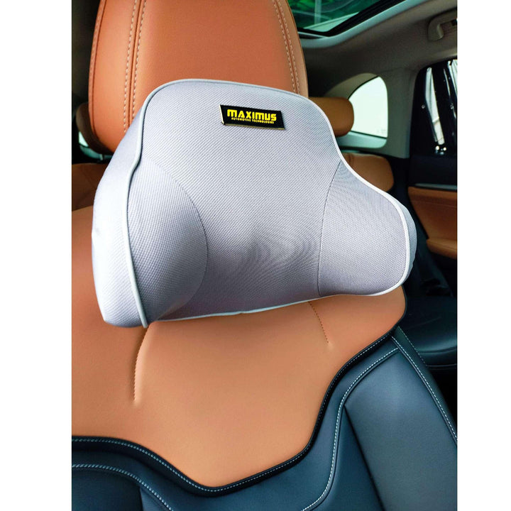 Maximus Premium Neck Rest Headrest Pillow Cushion Grey SehgalMotors.pk