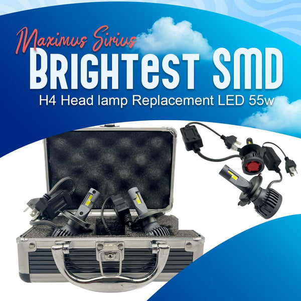 Maximus Sirius Brightest SMD - H4 Head lamp Replacement LED 55w SehgalMotors.pk