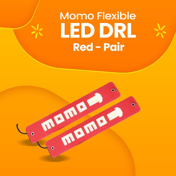 Momo Flexible LED DRL Red - Pair - Daytime Running Lights | Car Styling Led Day Light | DRL Lamp SehgalMotors.pk