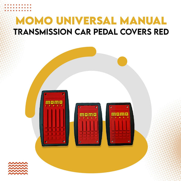 Momo Universal Manual Transmission Car Pedal Covers Red SehgalMotors.pk
