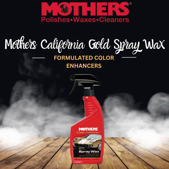 Mothers California Gold Spray Wax (5724) - 24OZ - ShinIng Look | Polsih Spray | Slick Shine Look | Cleaner Wax | Formulated Color Enhancers SehgalMotors.pk