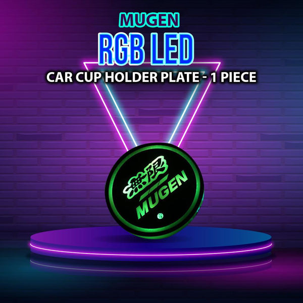 Mugen RGB LED Car Cup Holder Plate - 1 piece SehgalMotors.pk