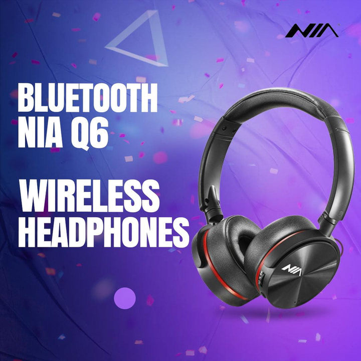 NIA Q6 Bluetooth Wireless Headphone SehgalMotors.pk