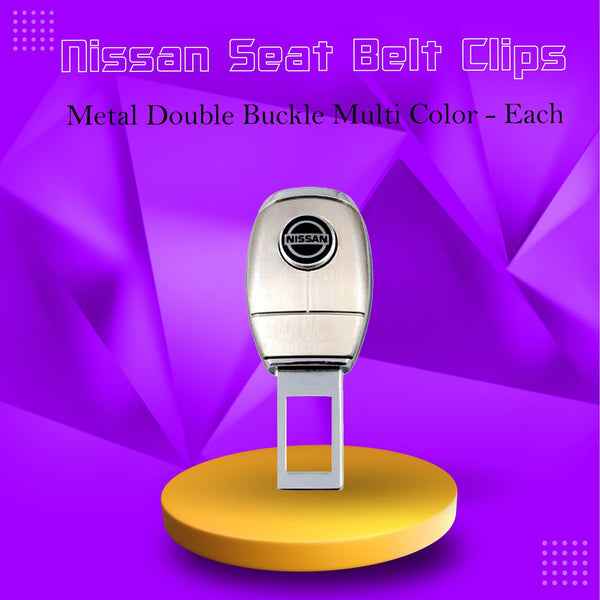 Nissan Seat Belt Clips Metal Double Buckle Multi Color - Each SehgalMotors.pk