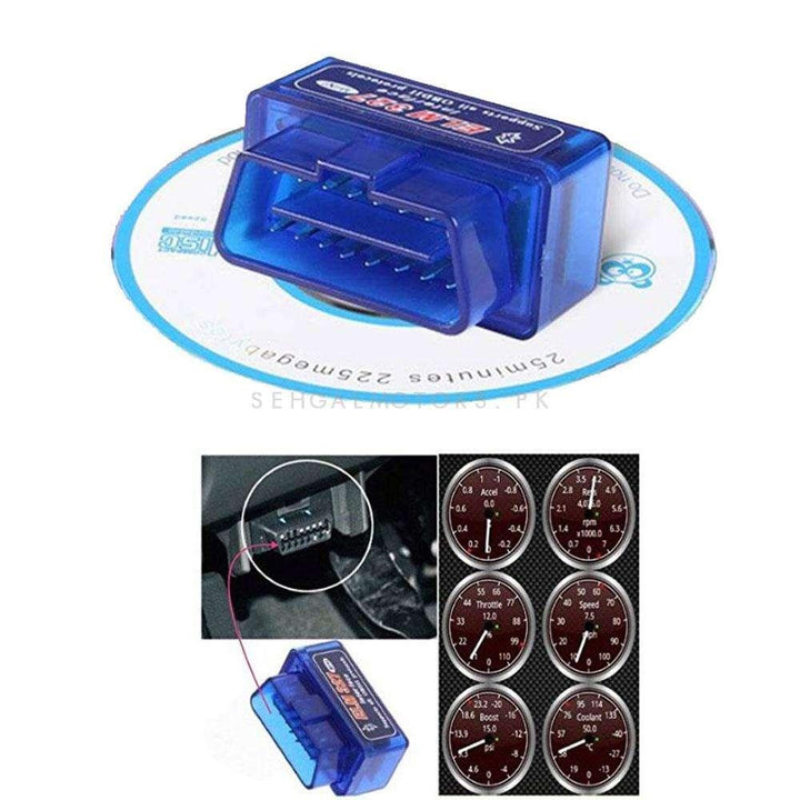 OBD2 Bluetooth Car Diagnostic Scan Tool - OBD2 Car Diagnostic Tool |  Bluetooth Auto Scanner | OBDII Adapter Auto Diagnostic Tool SehgalMotors.pk