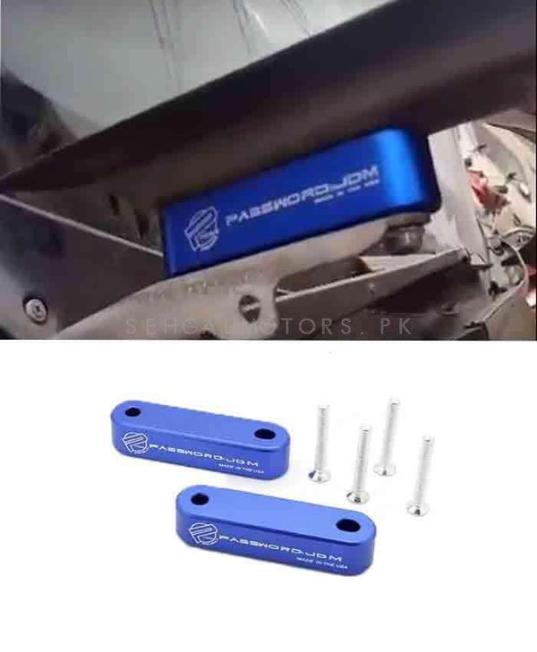 Password JDM Hood Spacer - Blue - Hood Risers Kit SehgalMotors.pk