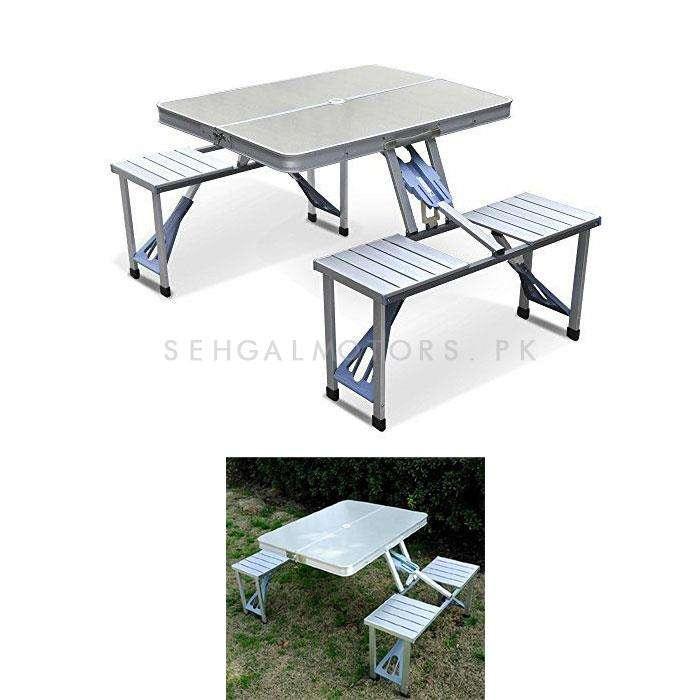 Portable Picnic Travel Table and Chair Mix Color SehgalMotors.pk
