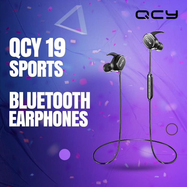 QCY19 Bluetooth Headphones with Mic Wireless Earphones Sports IPX4 Headphone SehgalMotors.pk