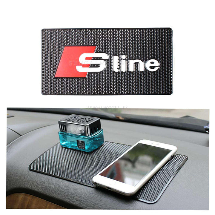 S Sline Anti-Skid Nonslip Dashboard Mats - Silicon Type Material | Car Anti Slip Mat SehgalMotors.pk