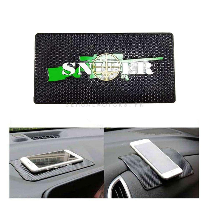 Sniper Anti-Skid Nonslip Dashboard Mats - Silicon Type Material | Car Anti Slip Mat SehgalMotors.pk