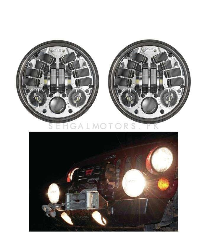 Spot LED Jeep Projection Headlights / Head Lamps SehgalMotors.pk
