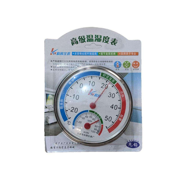 Thermometer Hygrometer Temperature Guage Analouge - Household Indoor Precision Greenhouse Wall Mounted High Precision Thermometer Hygrometer SehgalMotors.pk