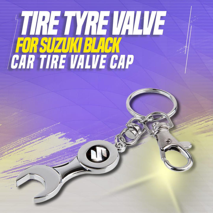 Tire Tyre Valve for Suzuki Black - Car Tire Valve Cap | Tyre Air Stems Caps | Dust Cover Tyre Air Cap SehgalMotors.pk