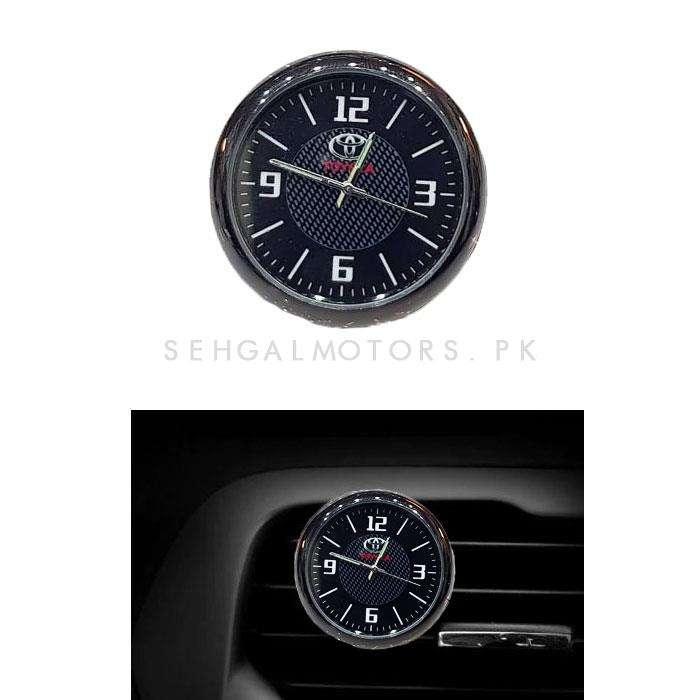Toyota Car Dashboard Or AC Grill Clock SehgalMotors.pk