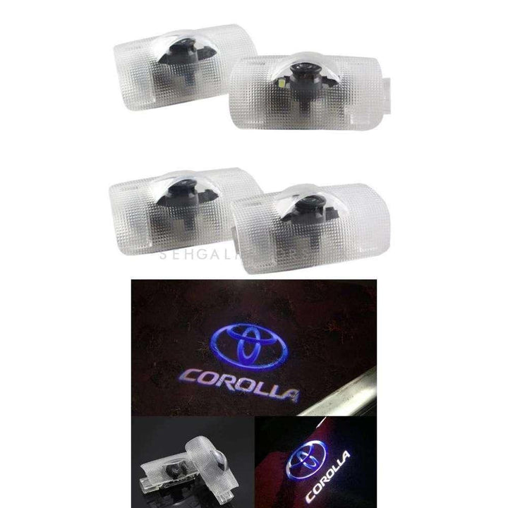 Toyota Corolla 3D Car Logo Door Side Laser Shadow Light SehgalMotors.pk