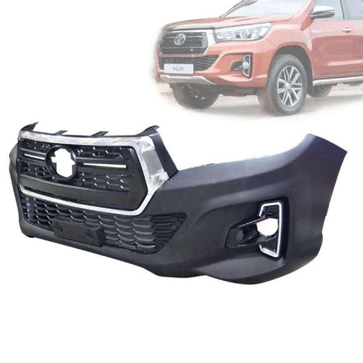 Toyota Hilux Rocco OEM 2020 Front RBS Bumper With Lower Grille And Chrome SehgalMotors.pk