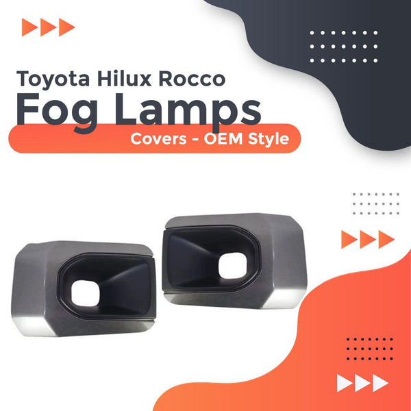 Toyota Hilux Rocco OEM Style Fog Lamps Cover - Model 2022-2023 SehgalMotors.pk