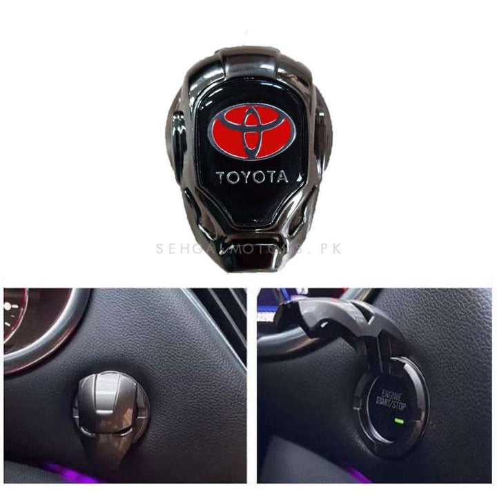 Toyota Push Start Button With Logo Black With Multi SehgalMotors.pk