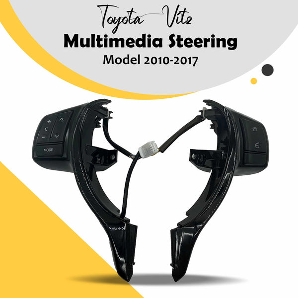 Toyota Vitz Multimedia Steering - Model 2010-2017 SehgalMotors.pk