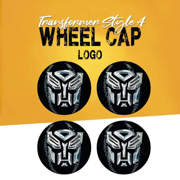 Transformer Style A Wheel Cap Logo - 4 pieces - Center Hub Badge SehgalMotors.pk