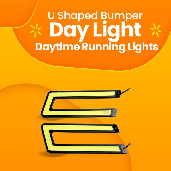 U Shaped Bumper Day Light - Daytime Running Lights | Car Styling Led Day Light | DRL Lamp SehgalMotors.pk
