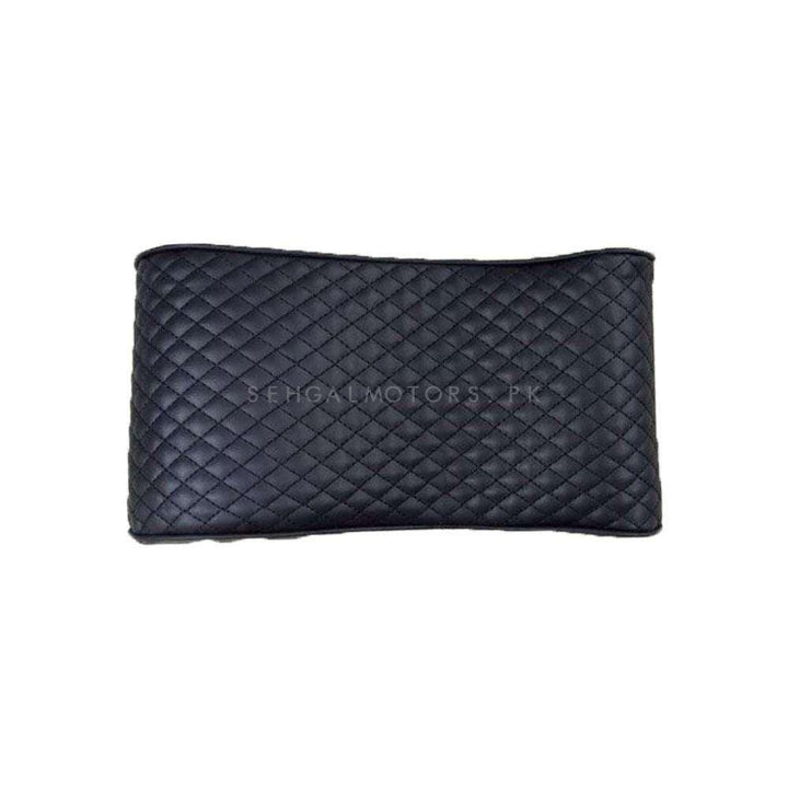 Universal Armrest Cushion Black with Phone Holder - Mix Design SehgalMotors.pk