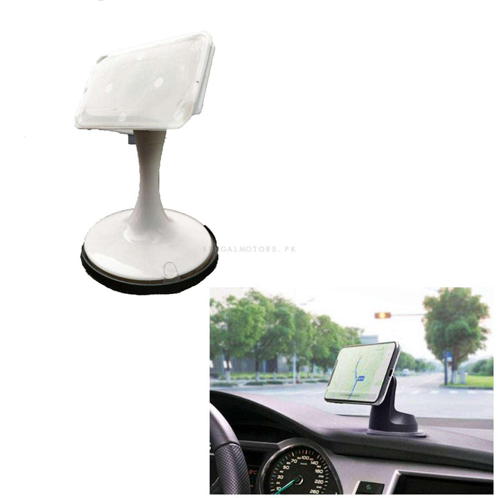 Universal Car Dashboard Mobile Holder White SehgalMotors.pk