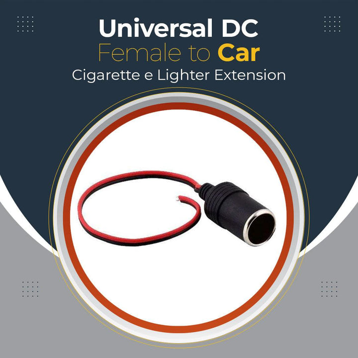 Universal DC Female to Car Cigarette e Lighter Extension Connector Socket SehgalMotors.pk