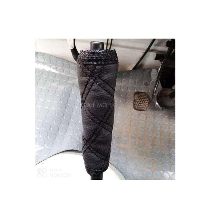 Universal Hand Brake Black Cover With Mix Thread SehgalMotors.pk