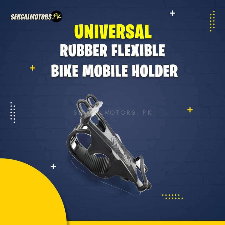 Universal Rubber Flexible Bike Mobile Holder SehgalMotors.pk